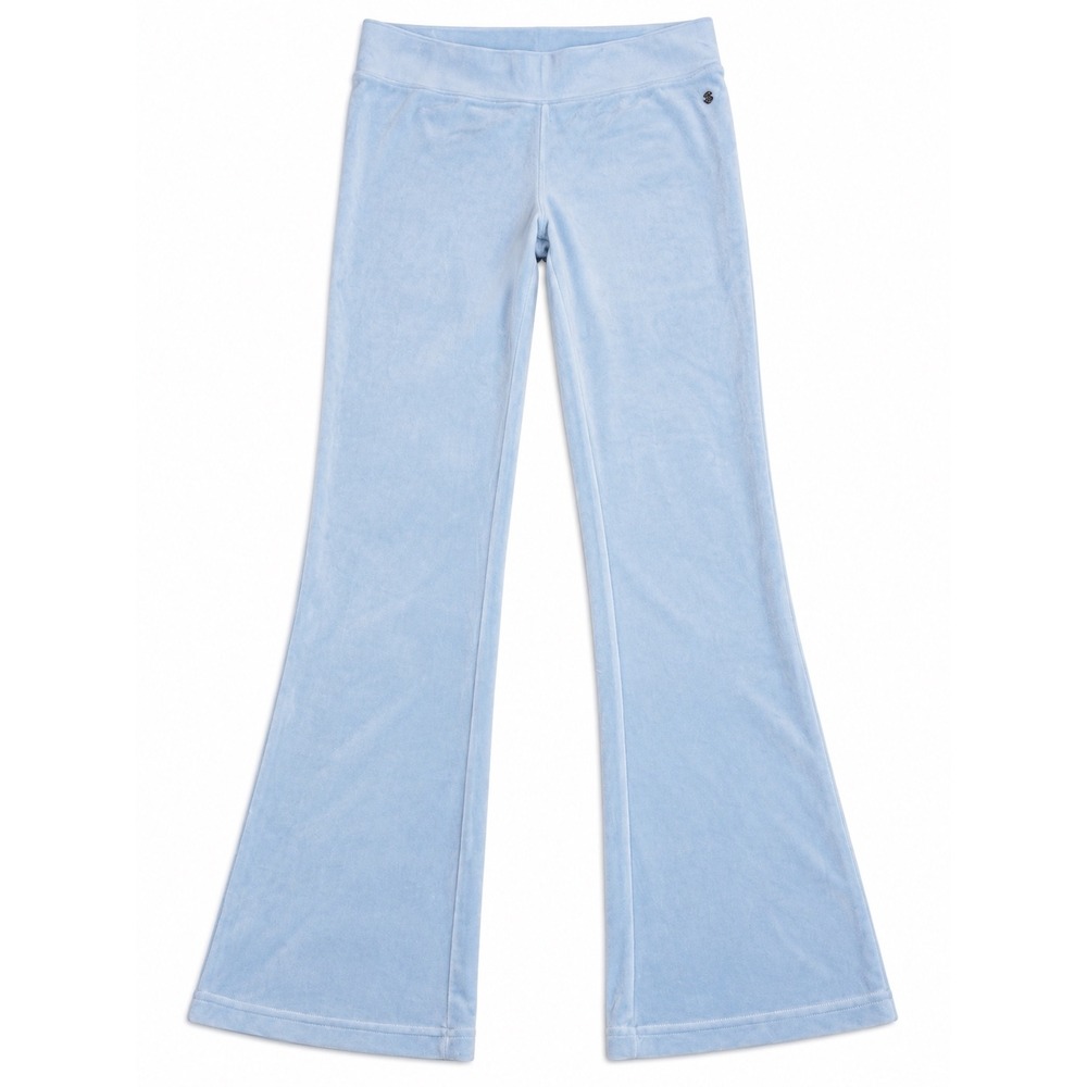 Lilly Pulitzer Light Blue Velour Wide Leg Lounge Pants Size L